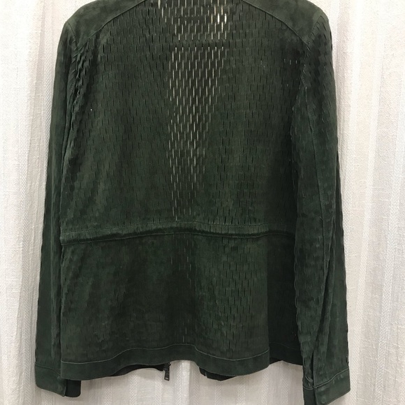 Ellie Tahari, size large, suede zip up jacket - Picture 2 of 4